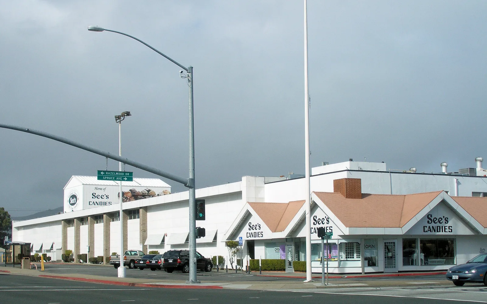 See's Candies headquarters building on El Camino Real in South San Francisco